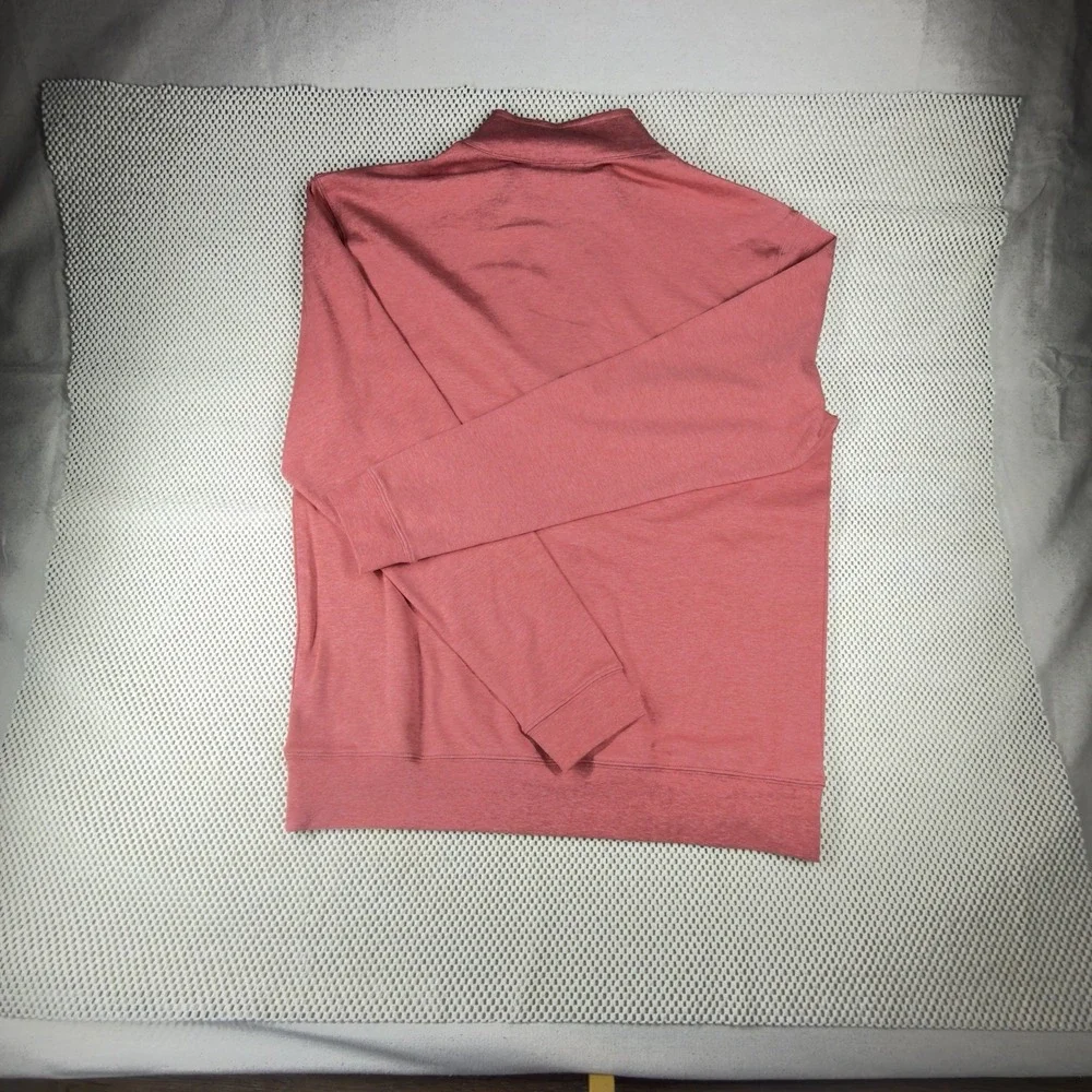 Masters Collection Men's M Coral 1/4 Zip Pullover Long Sleeve - Golf Wear NWOT